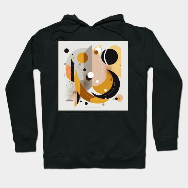 Flat Abstract Retro Geometry Hoodie by Good Moods